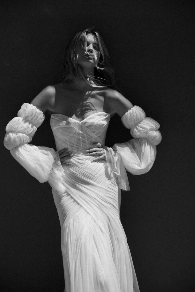 Modernes Brautkleid in der Bridal Boutique Heidelberg