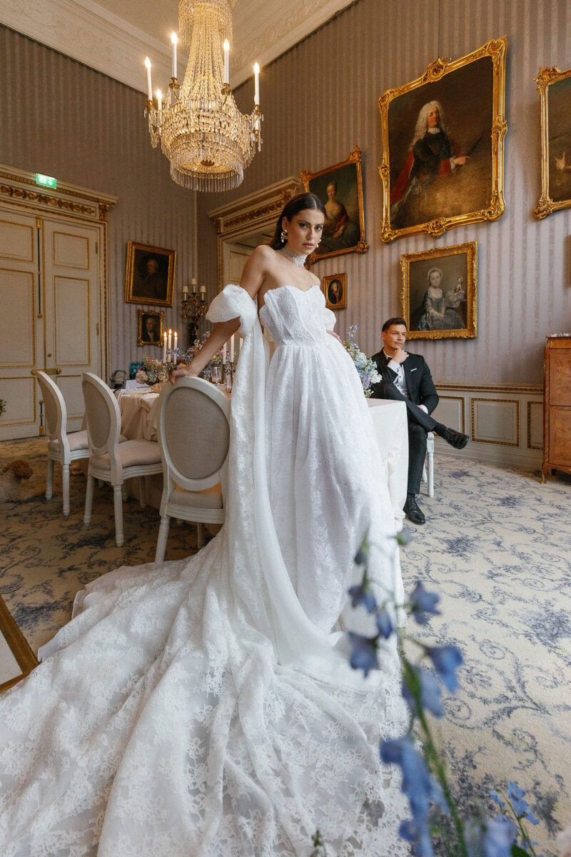 Modernes Brautkleid in der Bridal Boutique Heidelberg